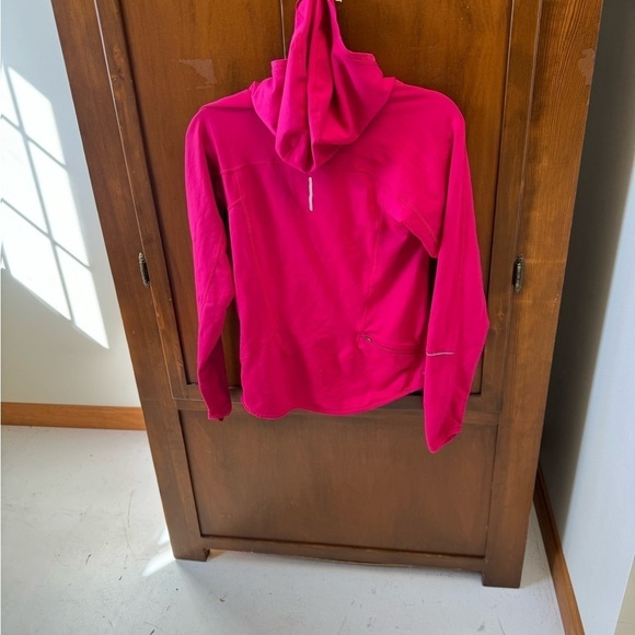 Nike Running Dri-fit long sleeve 1/4 zip pullover hoodie XS outdoor barbie - Picture 2 of 10